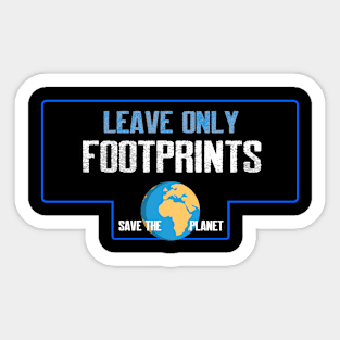 Leave only footprints Sticker